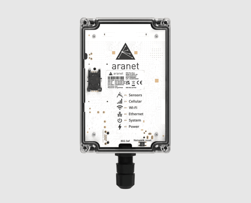 Базовая станция Aranet PRO Plus LTE для наружного мониторинга окружающей среды Базовая станция Aranet PRO Plus LTE для наружного мониторинга окружающей среды