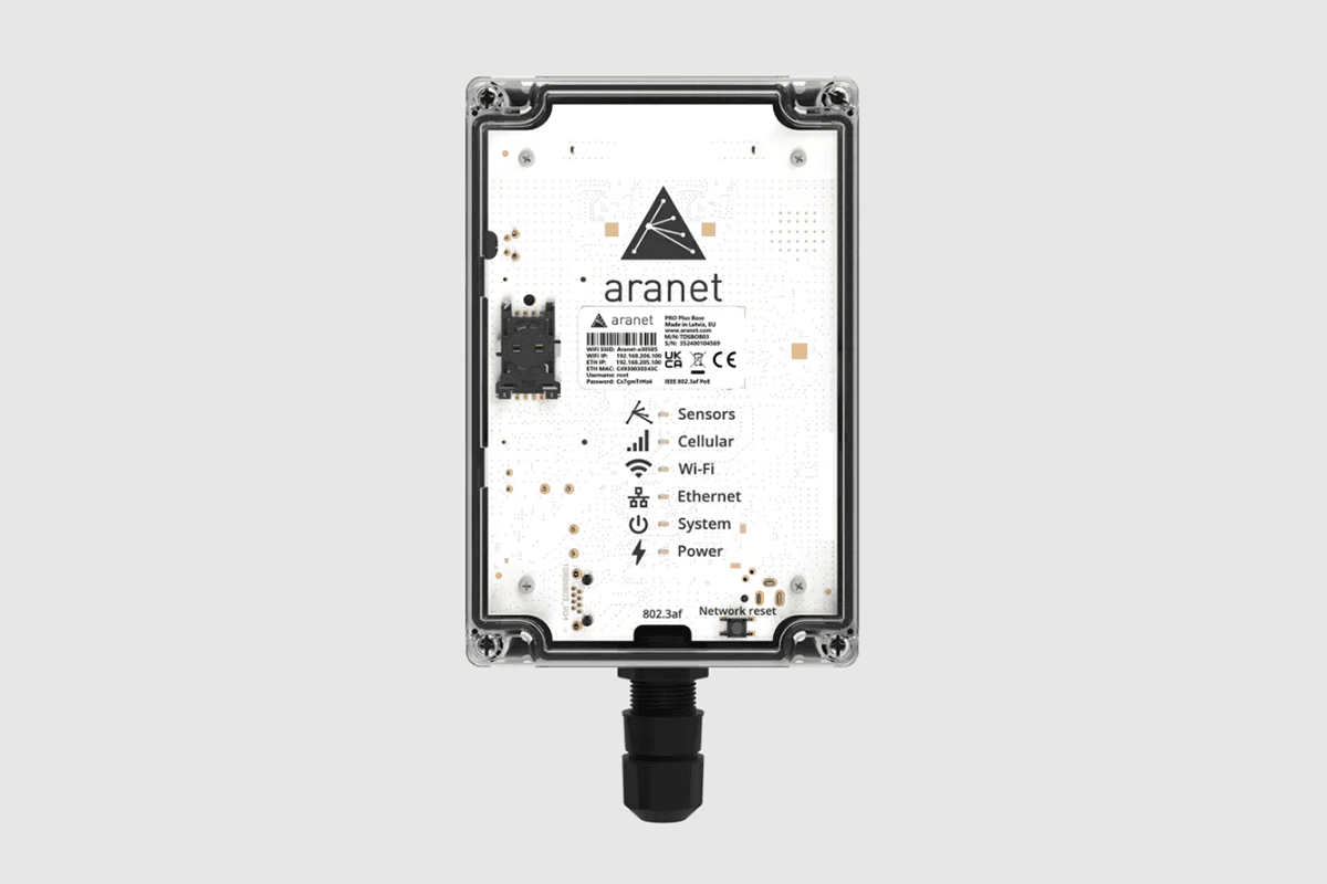 Базовая станция Aranet PRO Plus LTE для наружного мониторинга окружающей среды