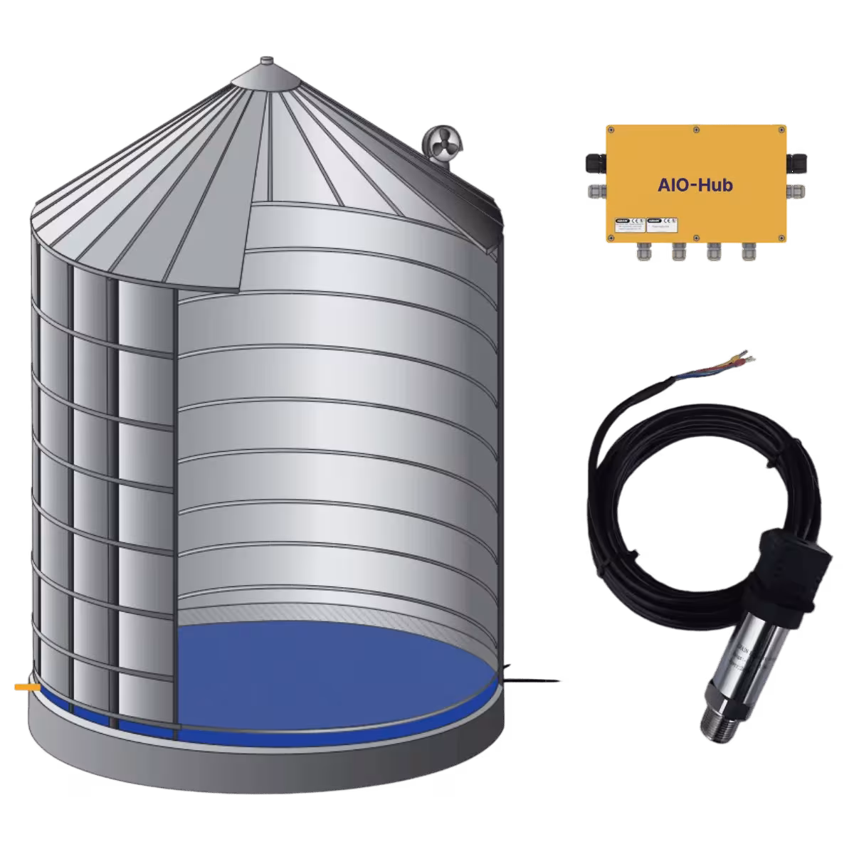 Датчик тиску iGRAIN для контролю аерації зерна