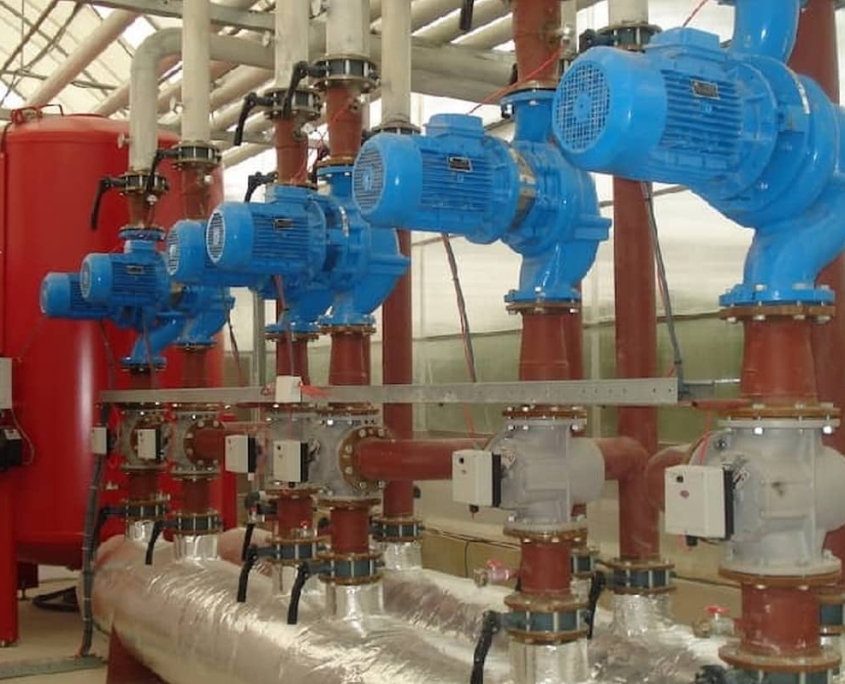 Отопление промышленной теплицы и дозирование CO2