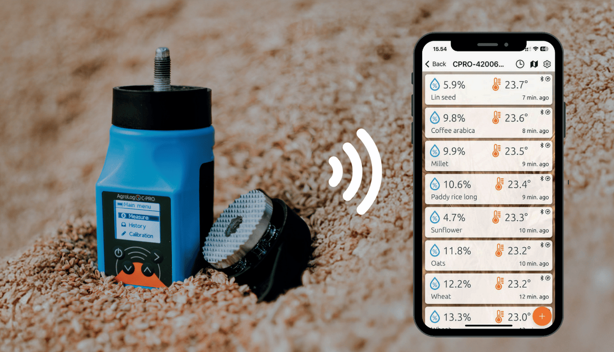 Портативный анализатор влажности Agrolog C-Pro с Bluetooth